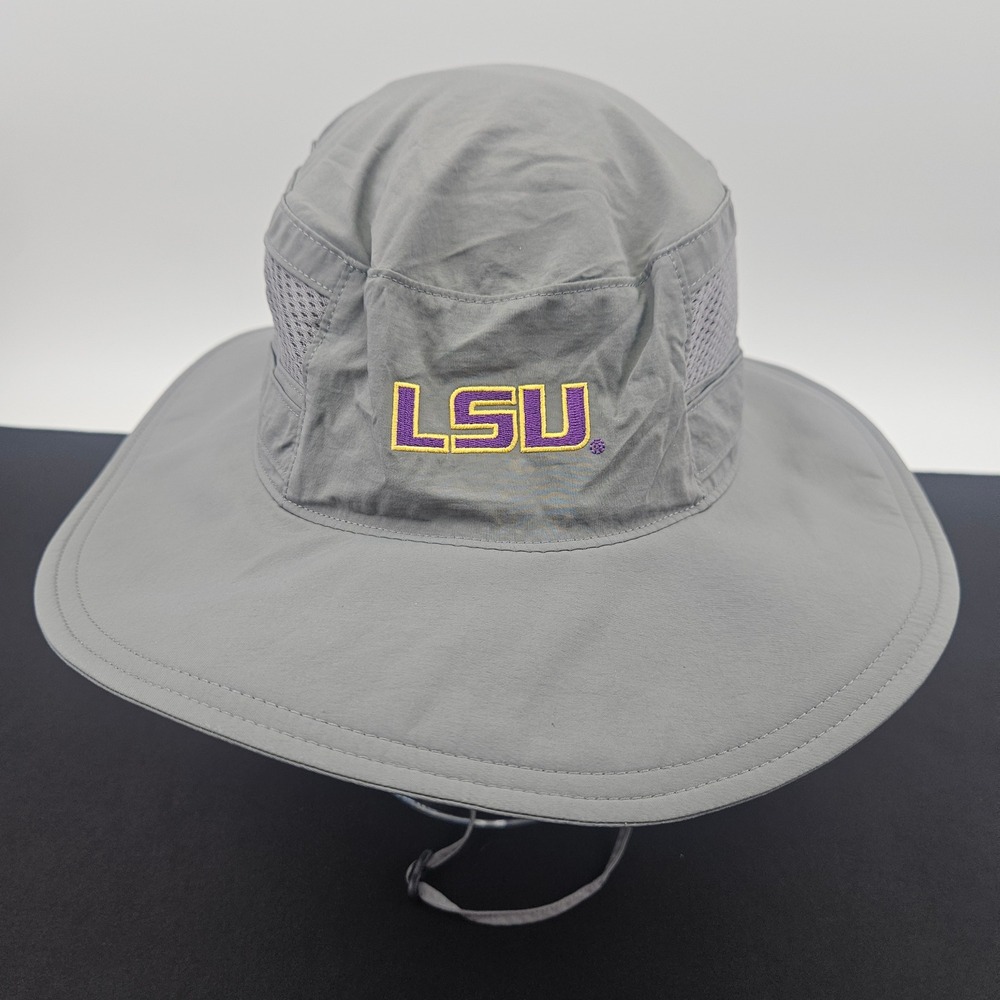 Columbia LSU Tigers Bora Bora III Booney Hat Grey Unisex OS UPF 50 XU8303-050